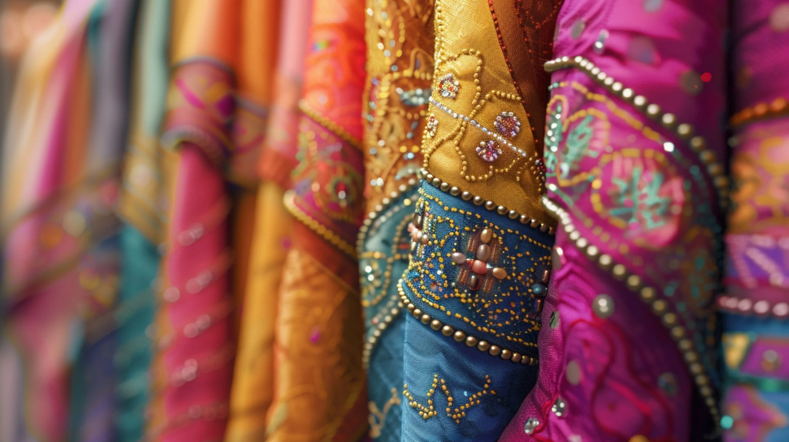 vecteezy_a-row-of-colorful-fabrics-with-a-beaded-pattern_44149479