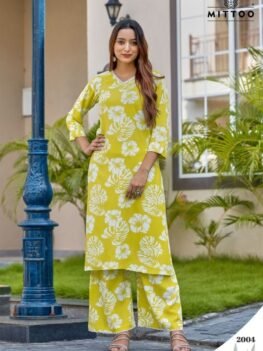 Designer Kurti print collection - Lime
