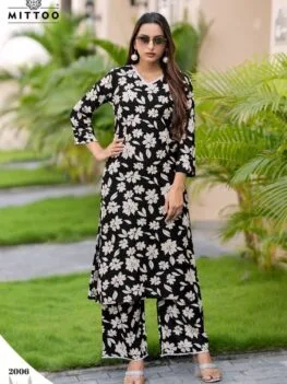 Designer Kurti print collection - Black